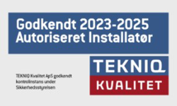 Godkendt Autoriseret installatør TEKNIQ KVALITET 2021-2023
