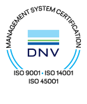 DNV certificeret 9001, 14001 og 45001