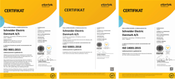 ISO 9001 (kvalitetsledelse) • ISO 14001 (miljøledelse) • ISO 50001 (energiledelse)