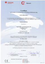 Certificeret vedrørende overensstemmelse af fabriksproduktionsstyring | 1073-CPR-M162