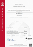 ISO 14001 Certificeret