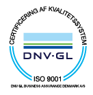 ISO 9001 certificeret - DNV• GL