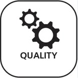 Vi har en løbende proceskontrol og et afsluttende kvalitetscheck, der sikrer vore kunder den bedste kvalitet.