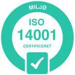 Miljøcertificeret i h.t. DS/EN ISO 14001